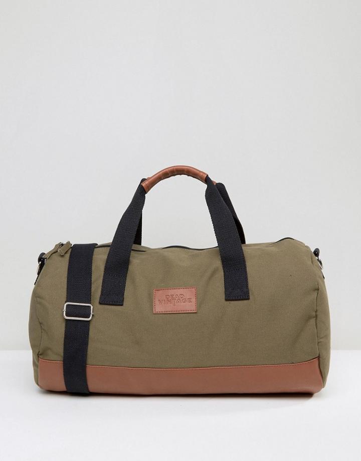 Dead Vintage Duffle Bag In Khaki - Green