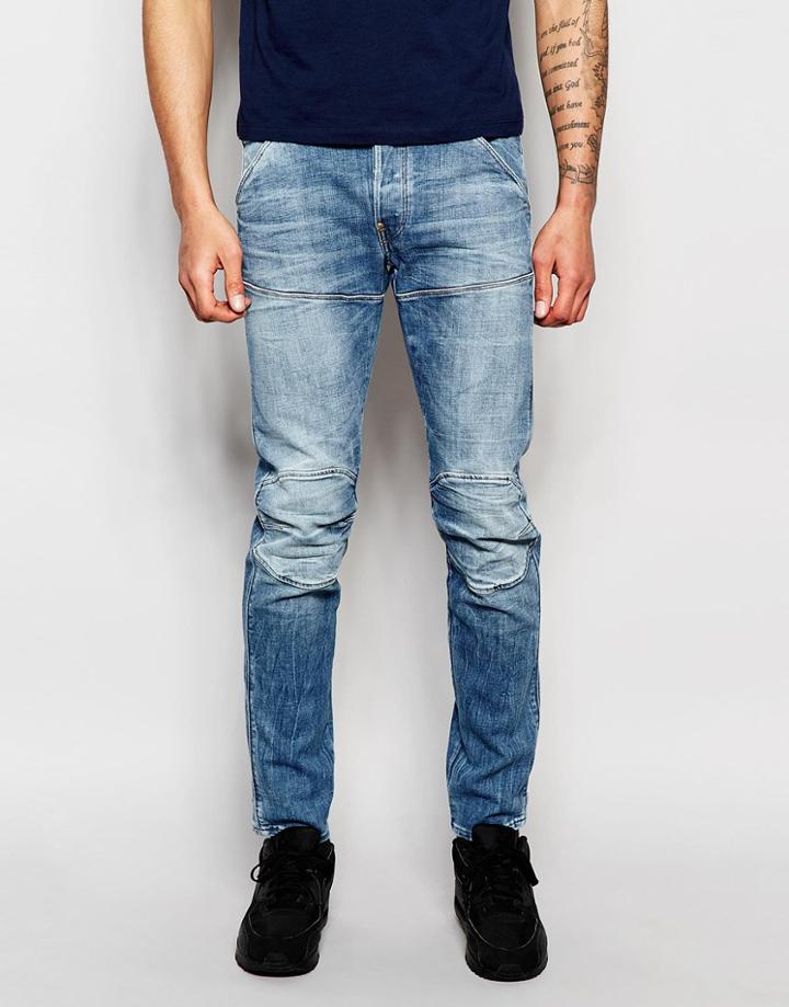 G-star Jeans Elwood 5620 3d Slim Fit Stretch Light Aged - Lt Aged