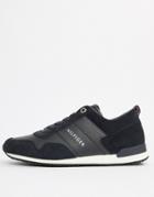Tommy Hilfiger Suede Mix Sneaker In Navy - Navy
