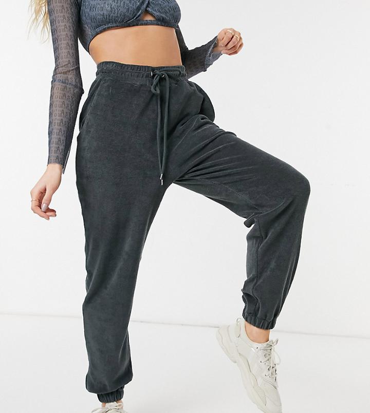 Asyou Lounge Coordinating Terrycloth Sweatshirt In Khaki-green