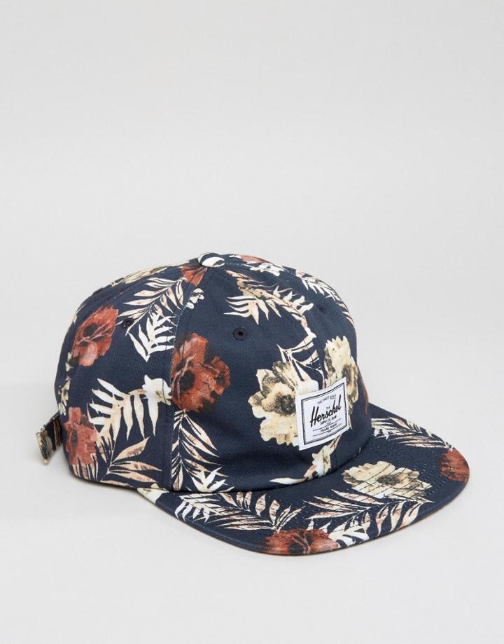 Herschel Supply Co Albert Unstructured Baseball Cap Asos Exclusive - Navy