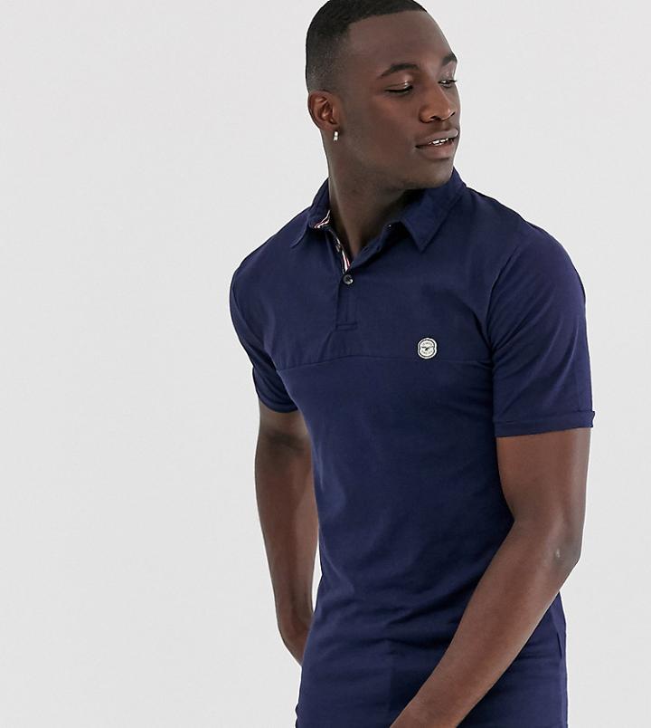 Le Breve Tall Slim Fit Polo Shirt-navy