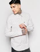 Original Penguin Elm Oxford Long Sleeved Shirt - 118 Bright White
