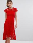 Coast Candice Lace Dress - Red