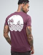 Friend Or Faux Seafarer Back Print T-shirt - Red
