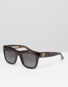 Gucci Chunky Frame Sqaure Sunglasses - Brown