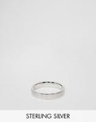 Asos Design Sterling Silver Ring - Silver
