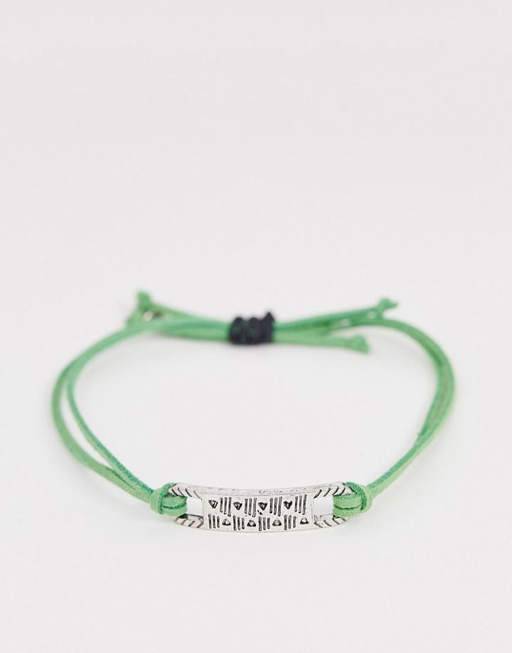 Classics 77 Cord Id Bracelet In Green - Green