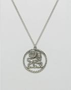 Lovebullets Lion Bullet Medal Necklace - Silver