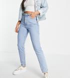 Dr Denim Tall Nora Mom Jeans In Light Wash Blue