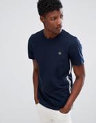 Jack & Jones Core T-shirt With Side Tape And Chest Branding - Navy