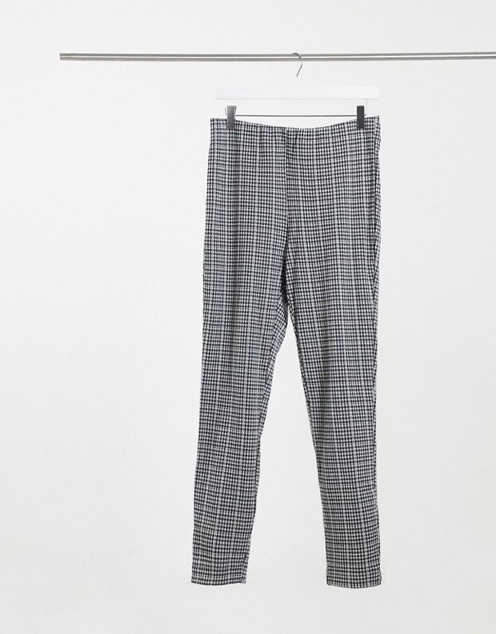 Vila Leggings In Check-green