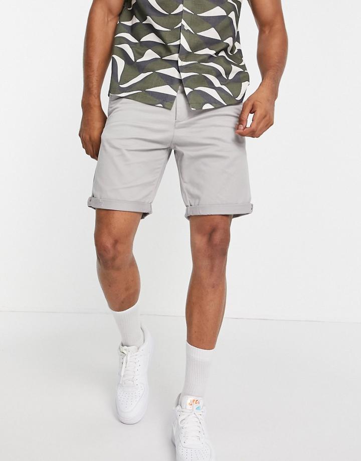 Jack & Jones Slim Chino Shorts In Stone-neutral