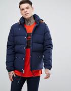 Penfield Bowerbridge Down Jacket Detachable Hood In Navy - Navy