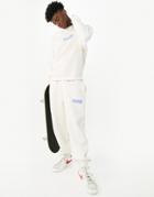 Crooked Tongues Logo Relaxed Sweatpants In Ecru-white