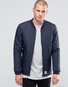 Fat Moose Lumber Quilted Bomber - Navy