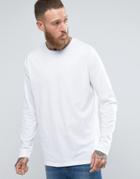 Asos Oversized Long Sleeve T-shirt - White