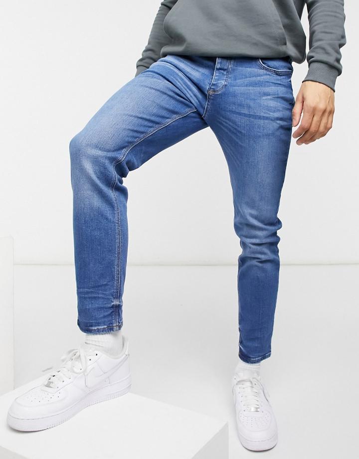 River Island Slim Jeans In Blue-blues