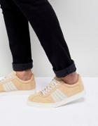 Selected Homme Premium Sneaker With Panel Details - Beige
