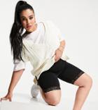 Vero Moda Curve Legging Shorts With Lace Trims In Black