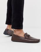 Ted Baker Conari Loafers In Brown Leather