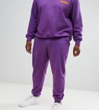 Jacamo Cuffed Sweatpants In Purple - Purple