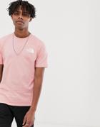 The North Face Simple Dome T-shirt In Pink Exclusive At Asos - Pink