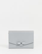 Ted Baker Krystan Leather Envelope Clutch-gray