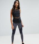 Noisy May Tall Wire Print Leggings - Black