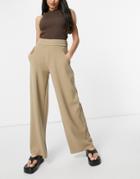 Jdy Wide Leg Pant In Beige - Part Of A Set-neutral