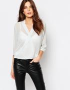 Sisley Wrap Shirt In Light Mint - 1b6 Mint