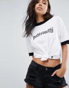 Wasted Paris Oversized Skate T-shirt With Front Logo - White