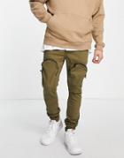 Sixth June Front Pocket Denim Jeans In Khaki-green