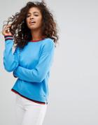 Esprit Bright Edge Sweater - Blue