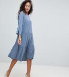 Y.a.s Tall Tiered Dress - Blue