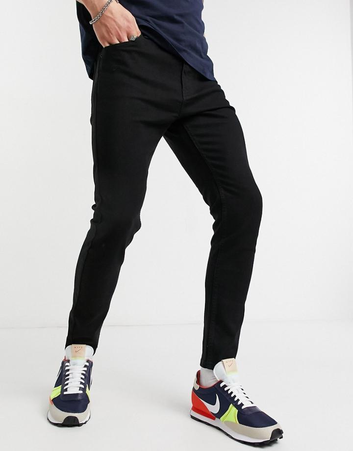 Bershka Super Skinny Fit Jeans In Black