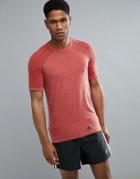 Adidas Running Prime Knit T-shirt In Red Az2882 - Red