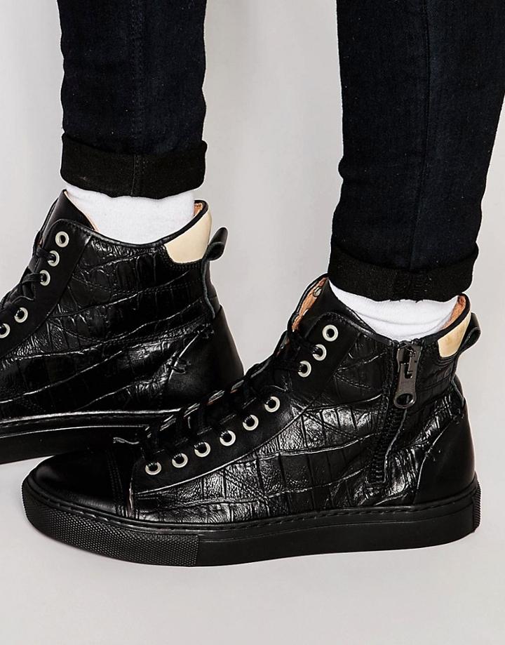 Kurt Geiger Procell Hi-top Sneakers - Black