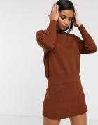 Mango Sweater Two-piece In Brown