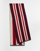 Devils Advocate Collegiate Scarf In Burgundy-red