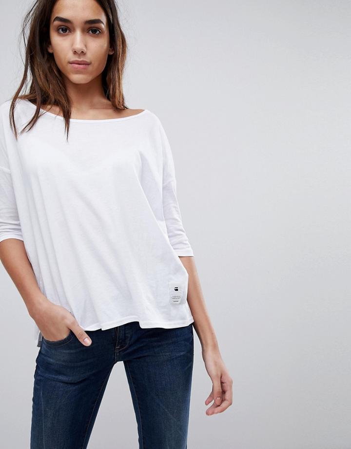 G-star Half Sleeve Top - White