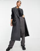 & Other Stories Recycled Wool Tailored Vest In Dark Gray-grey