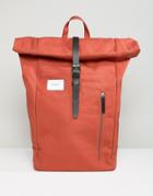 Sandqvist Dante Rolltop Backpack In Rust - Orange