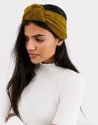 & Other Stories Knitted Headband In Golden Brown