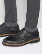 Ben Sherman Garrick Monk Shoes - Black
