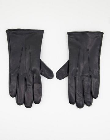 Paul Costelloe Leather Driving Gloves In Black