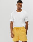 Selected Homme Drop Shoulder Oversized T-shirt-white