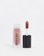 Revolution Matte Bomb Lipstick - Delicate Brown