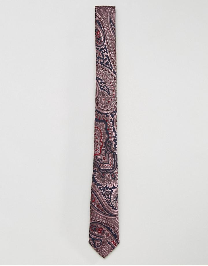 Asos Paisely Tie In Pink - Pink
