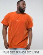 Puma Plus Towelling T-shirt In Orange Exclusive To Asos 57533303 - Orange